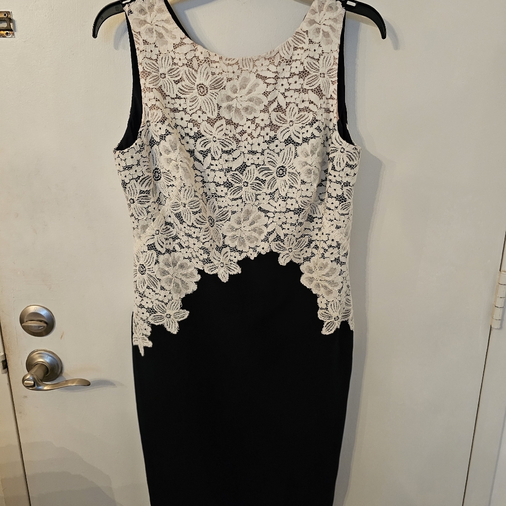 Ralph Lauren navy and white dress